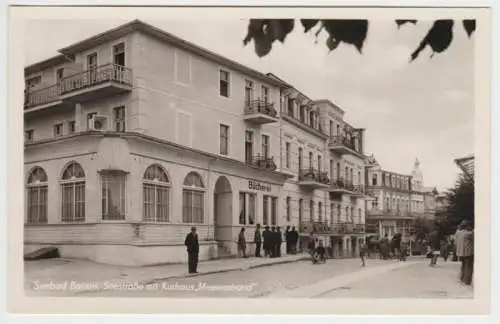 52807 Seebad Bansin - Seestraße mit Kurhaus "Merresstrand" um 1930