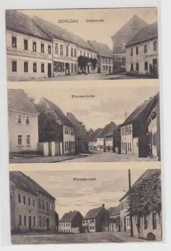 85520 Mehrbild Ak Schildau Schulstraße, Wurznerstraße um 1920