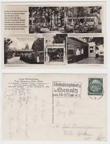 60210 AK Leina-Waldschänke Bes. Kurt Graichen Post Altenburg Thüringer Wald 1937