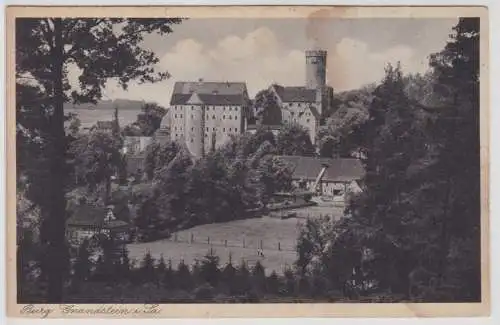 98610 AK Burg Gnandstein - Blick aus der Waldpartie