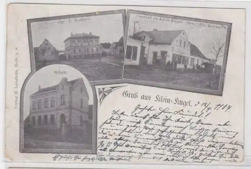 76837 Mehrbild Ak Gruß aus Klein-Kugel Gasthof, Gut, Schule 1907