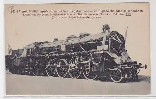 76018 AK Heißdampf-Verbund-Schnellzugslokomotive der sächs. Staatseisenbahnen