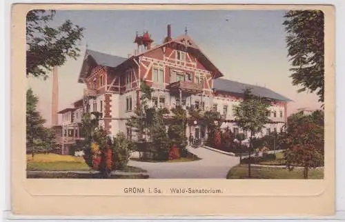 86522 AK Grüna in Sachsen - Wald-Sanatorium um 1910