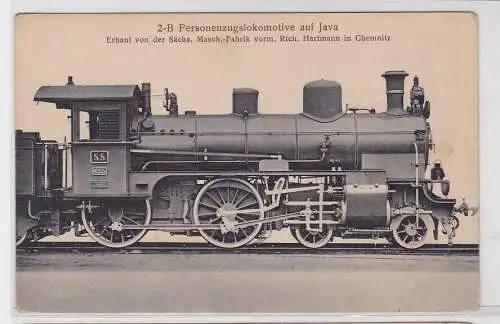 72716 Ak Personenzuglokomotive auf Jawa sächs.Maschinenfabrik Chemnitz