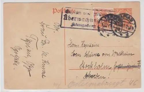 97901 DR Ganzsachen Postkarte P110 Tapiau Überwachungsstelle Königsberg geprüft