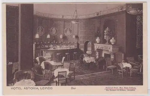 91295 AK Hotel Astoria Leipzig - Bar Innenansicht (Entwurf Prof. Kühne) 1918