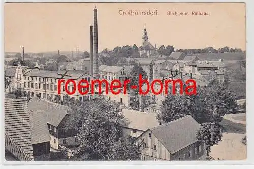 76498 Ak Großröhrsdorf Blick vom Rathaus um 1910