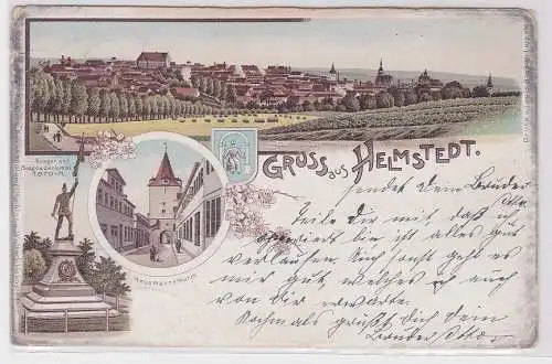 89369 AK Gruss aus Helmstedt, Krieger- und Siegesdenkmal, Hausmannsthurm 1915