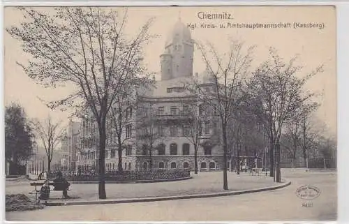 84954 Ak Chemnitz kgl. Kreis- und Amtshauptmannschaft Kassberg 1910