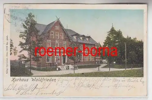 75361 Patent Ak Zittau Kurhaus Waldfrieden 1903