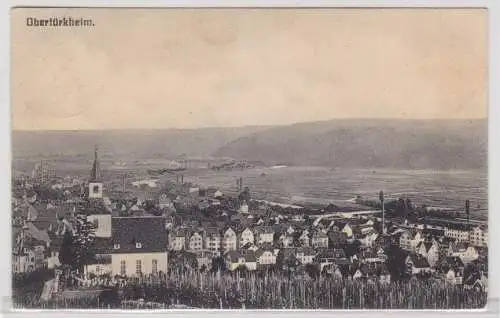 21899 Ak Obertürkheim Totalansicht 1913