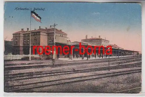 32435 Ak Herbesthal Bahnhof 1918