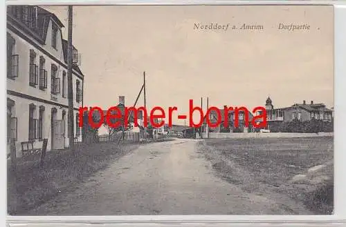 75405 Ak Norddorf auf Amrum Dorfpartie 1918