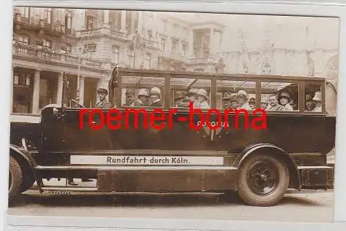 73946 Foto Ak Autobus Rundfahrt durch Köln um 1930