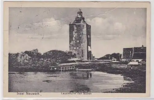 95006 Ak Insel Neuwerk Leuchtturm von Süden 1922