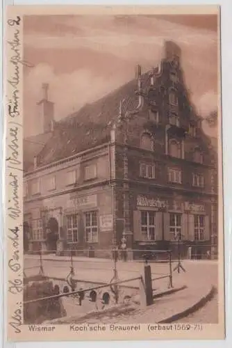 96732 Ak Wismar Koch´sche Brauerei (erbaut 1569-1571) 1925