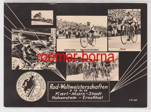 75045 Mehrbild Ak Rad-Weltmeisterschaften Karl-Marx-Stadt Hohenstein-Ernst. 1960
