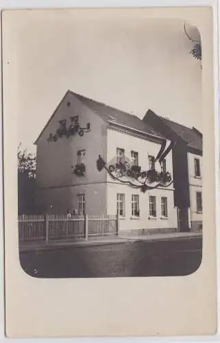 97478 Foto Ak Taucha Eilenburger Strasse 74 um 1920