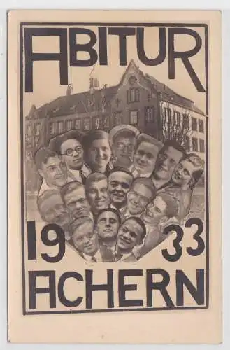 52199 Ak Abitur Abschlussklasse 1933 Achern