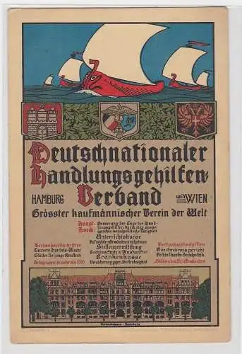 89073 Ak Hamburg Deutschnationaler Handlungsgehilfen Verband um 1920