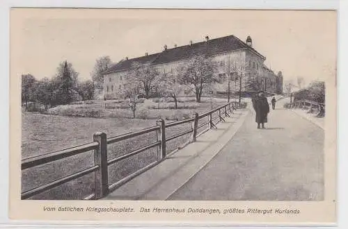 14592 Feldpost Ak Dondangen Dundaga Lettland  Herrenhaus Rittergut 1917