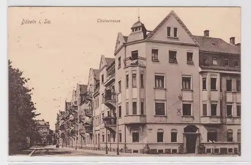 91119 Ak Döbeln in Sachsen Thielestraße 1915