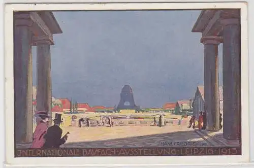 31415 Offizielle Postkarte Internationale Baufachausstellung Leipzig 1913 Nr.7