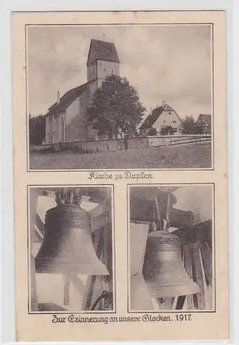 95978 Mehrbild Ak Kirche zu Dapfen - Zur Erinnerung an unsere Glocken 1917