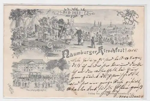 37084 Ak Gruß vom Naumburger Kirschfest, Ansichten des Kirschfest, 1905