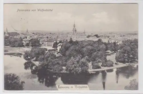 94617 Ak Panorama von Wolfenbüttel - Erinnerung an Wolfenbüttel 1906