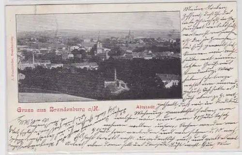 60043 AK Gruss aus Brandenburg an der Havel - Altstadt Panorama 1903