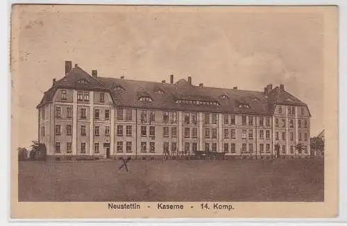 63513 Ak Neustettin Szczecinek Kaserne 14.Kompanie 1925