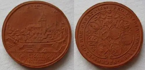 Porzellan Medaille Schautaler Augsburg 1622 Ulma (144633)