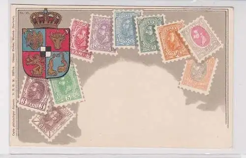 84047 Briefmarken Ak mit Briefmarken Bani Rumänien Ronania 1941