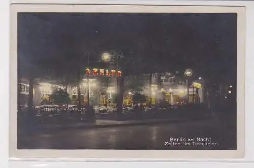 27360 Ak Berlin bei Nacht - Zelten im Tiergarten 1928