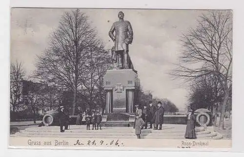 904714 Ak Gruss aus Berlin - Roon-Denkmal 1906