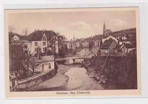 905958 Ak Harthau Bezirk Chemnitz Ortsansicht um 1930