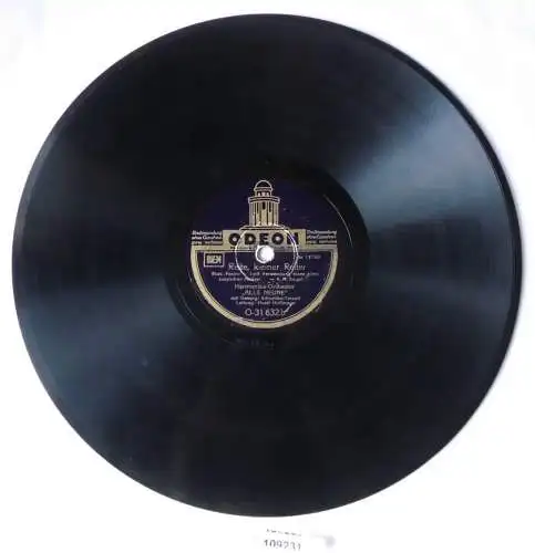 109231 Schellackplatte Odeon Harmonika-Orchester Alle Neune / Schuricke um 1930