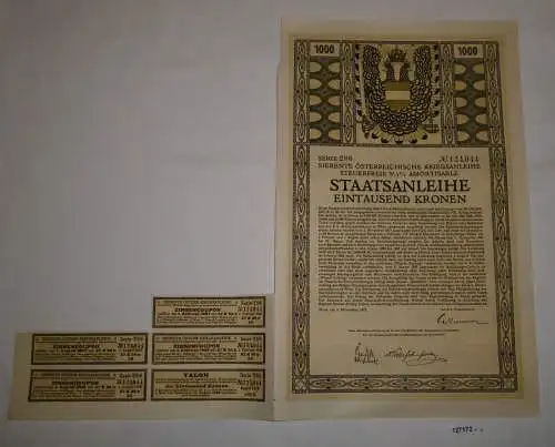 100 Kronen Schuldverschreibung Österreichische Kriegsanleihe Wien 1917 (127172)
