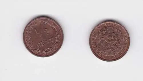 1/2 Cent Kupfer Münze Niederlande 1906 vz (124708)