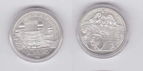 10 Euro Silbermünze Österreich 2004 Schloss Artstetten (124408)