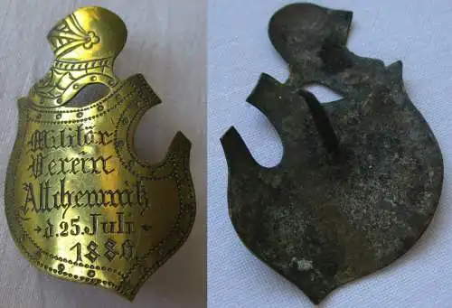 seltener Stocknagel Militärverein Altchemnitz 25.7.1886 (127087)
