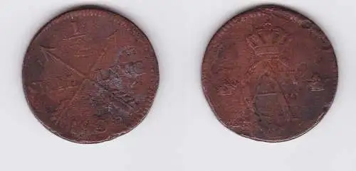 1/2 Schilling Kupfer Münze Schweden 1805 (124497)