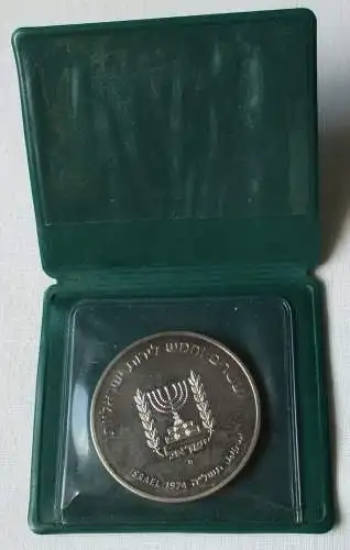 25 Lirot Silber Münze Israel auf den Tod von David Ben Gurion 1974 (113295)