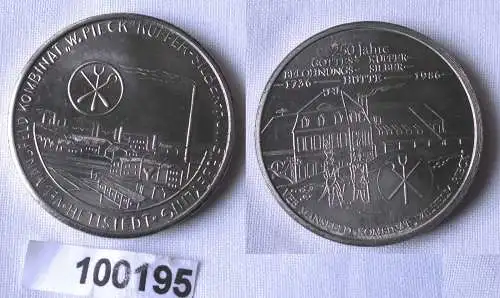 DDR Medaille 250 Jahre Gottes Belohnungshütte 1736-1986 (100195)