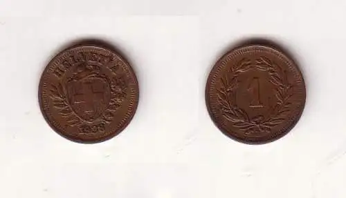 1 Rappen Kupfer Münze Schweiz 1938 B (115678)