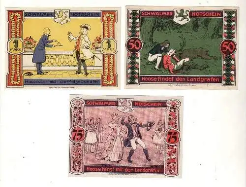 3 Banknoten Notgeld Trysa H.Spohr, F & G Waldschmidt o.D. (116917)