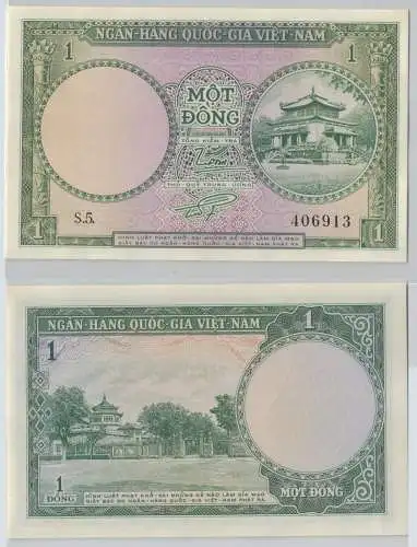 1 Dong Banknote South Vietnam (1956) Pick 1 UNC (143498)