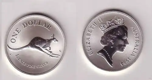 1 Dollar Silber Münze Australien Rotes Riesen Kängeruh 1994 1 Unze Ag  (111872)