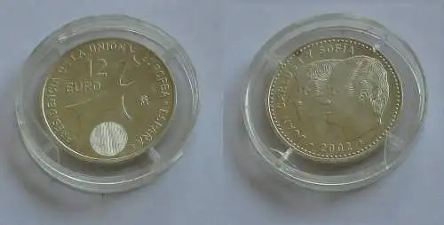 12 Euro Silbermünze Spanien Juan Carlos & Sofia EU Präsidentschaft 2002 (131968)